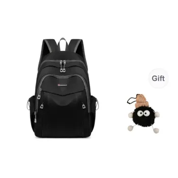 BRABOSTON Nylon Backpack Regular Unisex Black/Yellow/Blue/Rose Red/Green