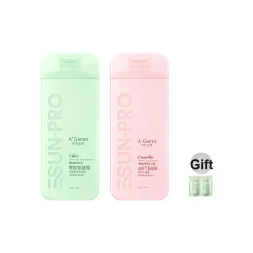 A'Gensn Оливковый шампунь против перхоти для объема гель для душа с ароматом камелии наборы шампунь и кондиционер