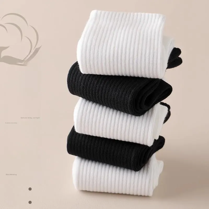 XIA.WA.ZHI.XIU Mid Calf Socks Unisex Shopping Bag 7 Pack-3