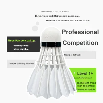 Antarctic Winds Goldwind Goose Feather Shuttlecock 12 Pack Goose Feather All Round Goose Feather Indoor Shuttlecocks