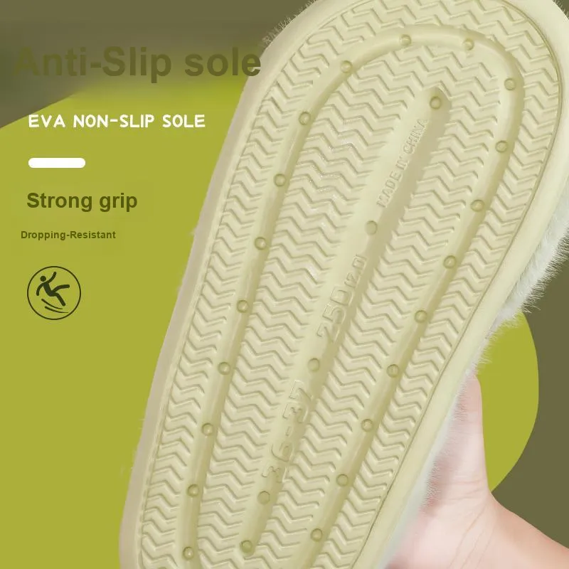 YUSHIPOLUO Wrap toe Slippers 3cm Unisex-9