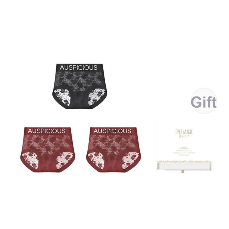 XIA.WA.ZHI.XIU Underpants Women's 3 Pack Gift Box Set-24