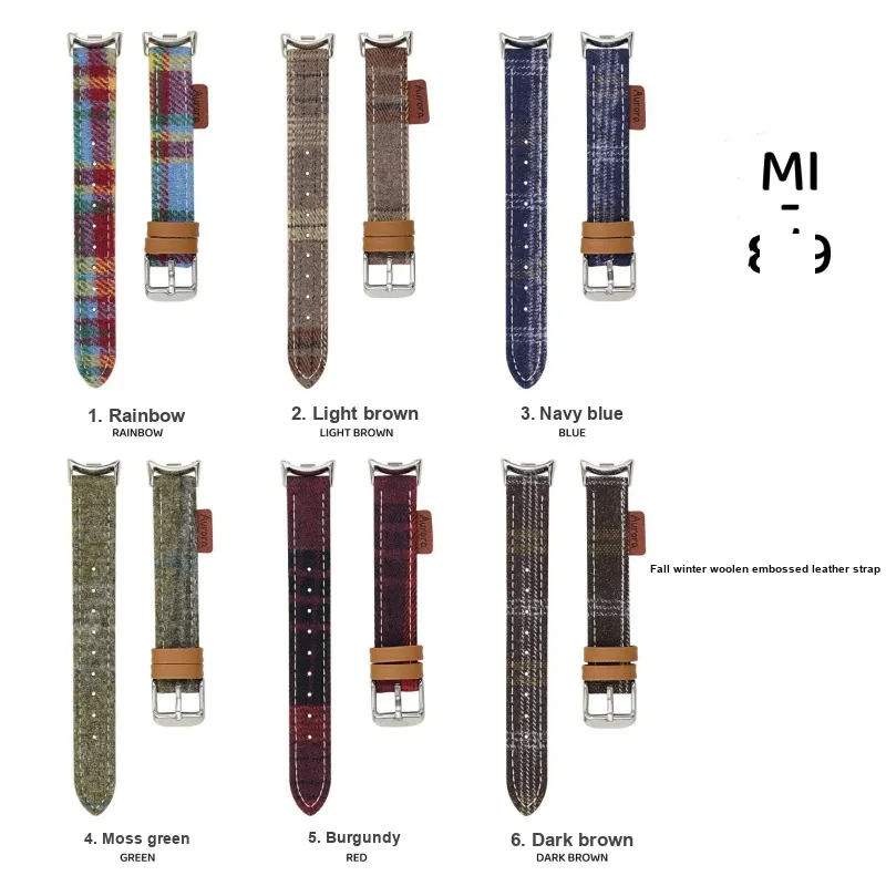 CHRROTA Watch Band Compatible With All Devices Felt Heat Transfer Leather Material-1