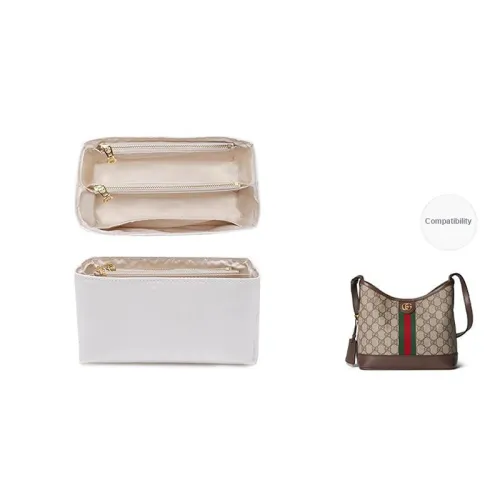 DuPont Paper Water-Resistant Gucci Hobo With Extension Strap And Storage Bag Accessories Women's White
