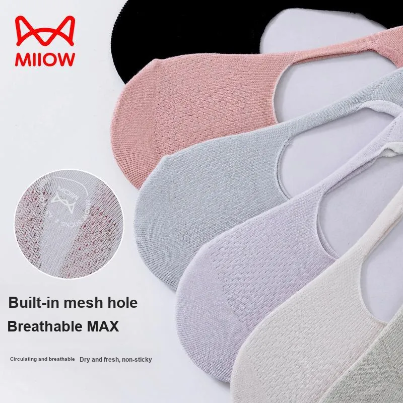 MIIOW No-Show Socks Women's 5 Pack-1