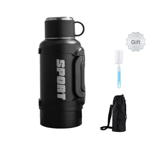 Qi Hu Outdoor Car-Mounted Vacuum Flask For Driver Construction Site Camping Large Capacity Extra Large 3000ml