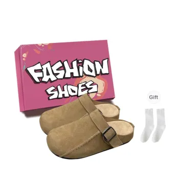 Luji Rubber Sole Quiet Wrap toe Slippers Women's