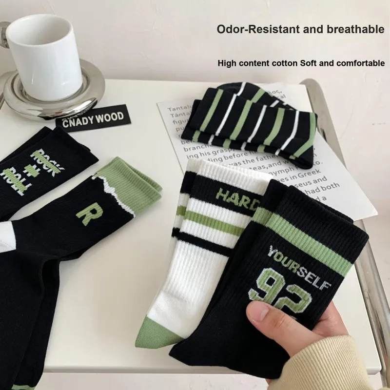 XXLLG Mid Calf Socks Men's 3 Pack-1