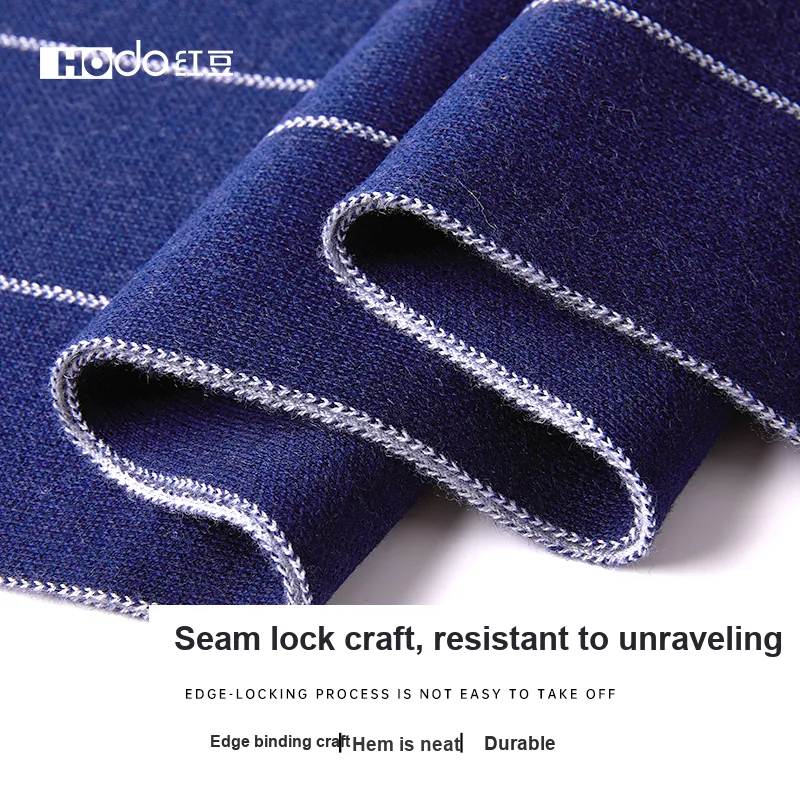 Red bean Knit Scarves Men-7