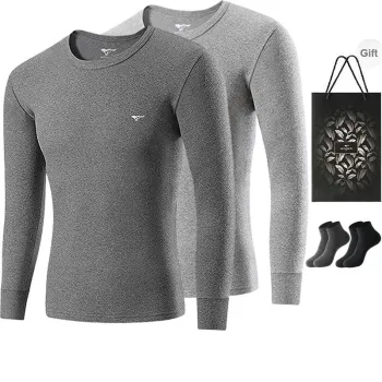 SEPTWOLVES Thermal Tops Men's 2 Pack+Shopping Bag