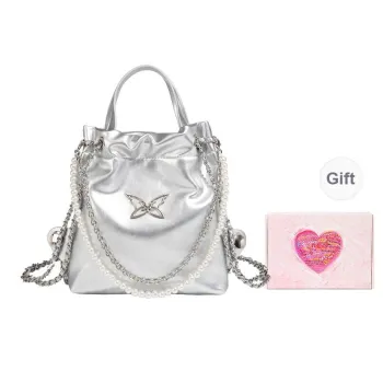 NATTY PU Backpack Small Size Women's Silver