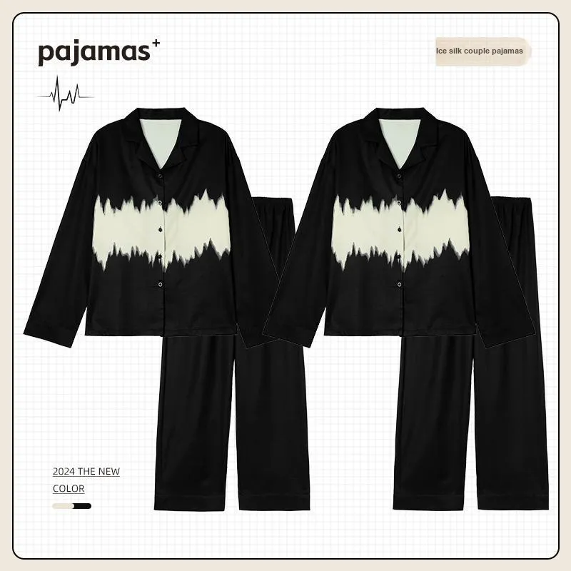 O'MESIK Pajama Set Unisex Black-3