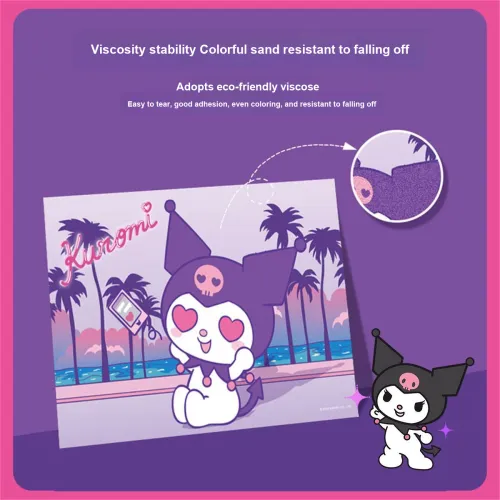 FIRST PARTY Sanrio My Melody Kuromi Handmade DIY Brain Песочный Рисование Игрушки