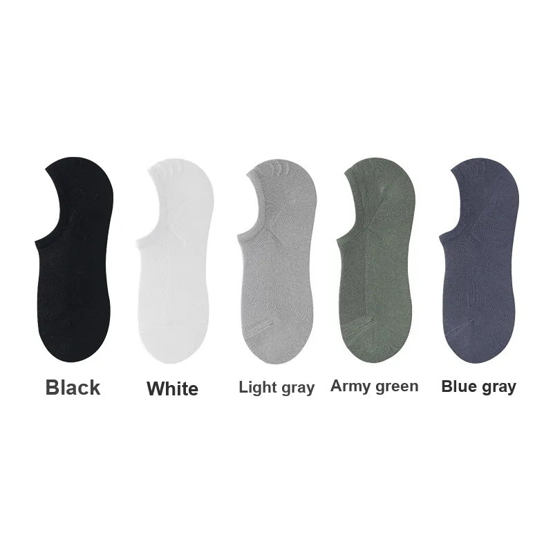 H YXIANG No Show Socks Men's 5 Pack-1