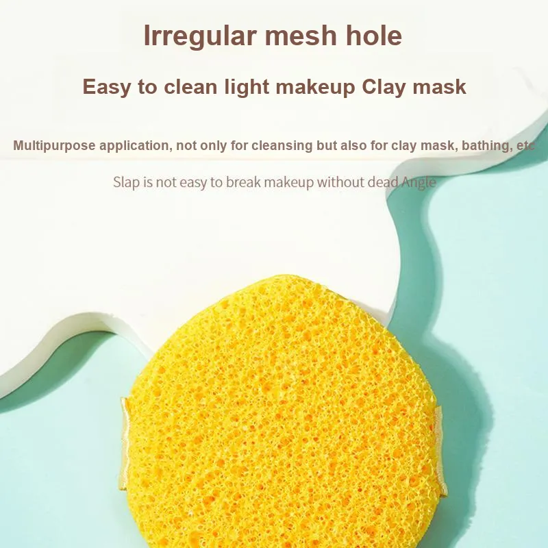 JIANYINGSHU Mesh Waterdrop Facial Sponge Cleanser Deep Cleaning Face Scrub Clay Mask Cleansing Tool-16