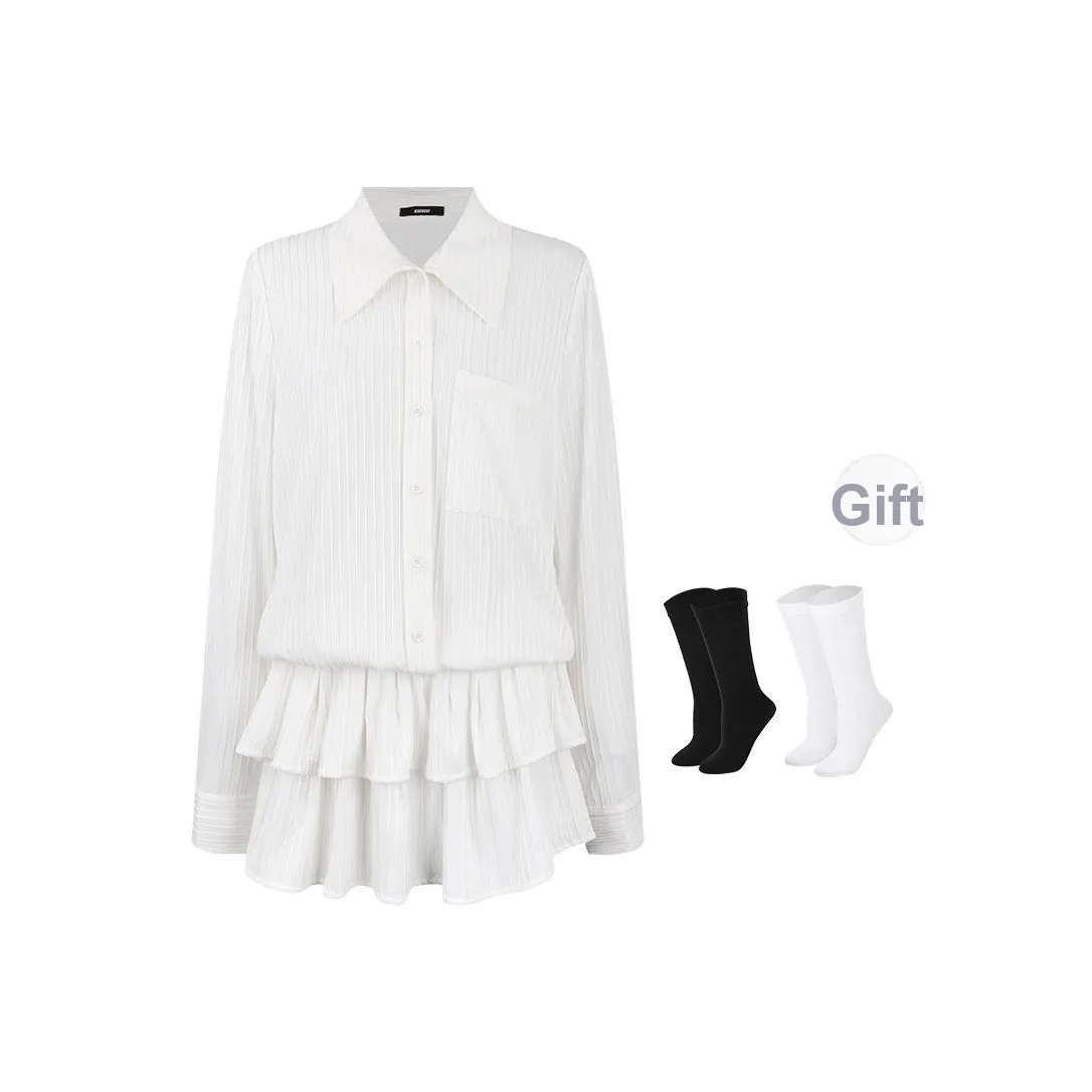 BSEVENI Длинное платье с длинными рукавами женское