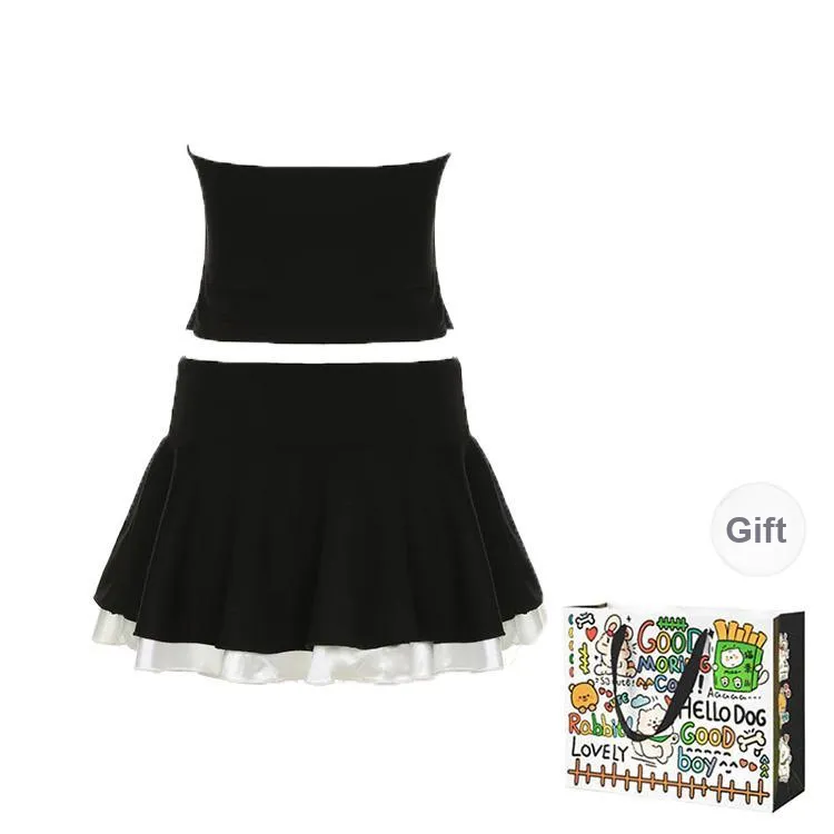 Dippanis Two Piece Skirt Sets Women's-1