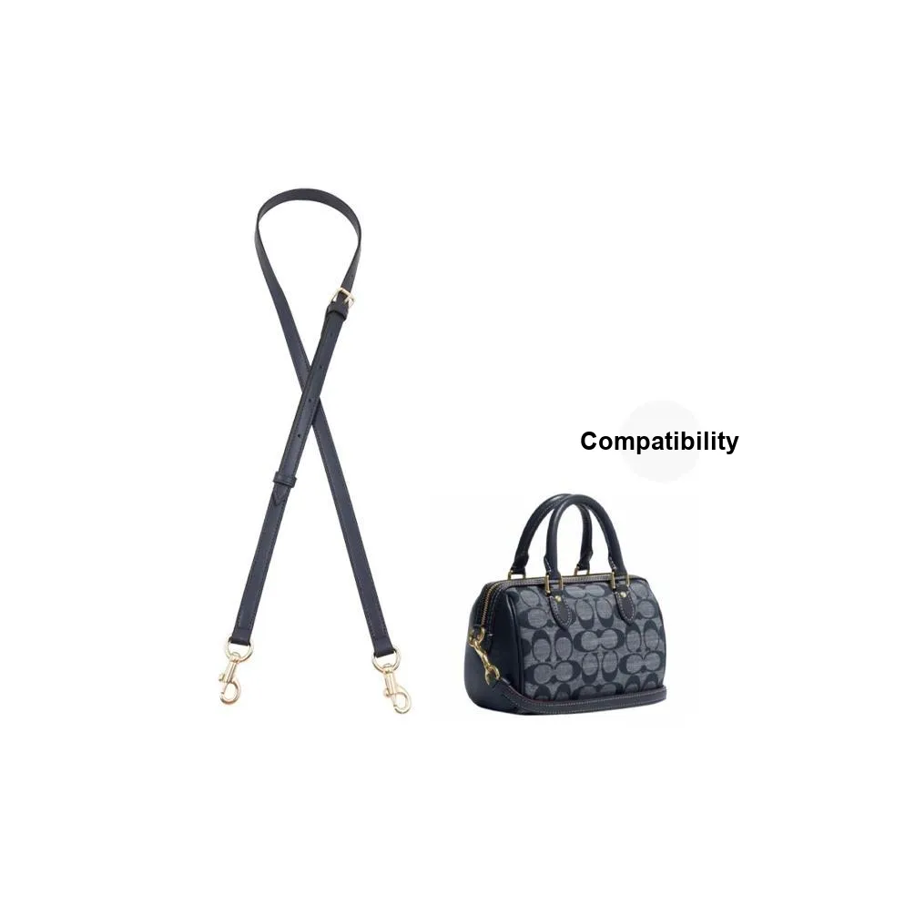 Сумка из коровьей кожи ремень женский темно-синий