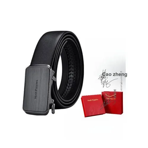 Hush Puppies Ремни из коровьей кожи, черные, мужские