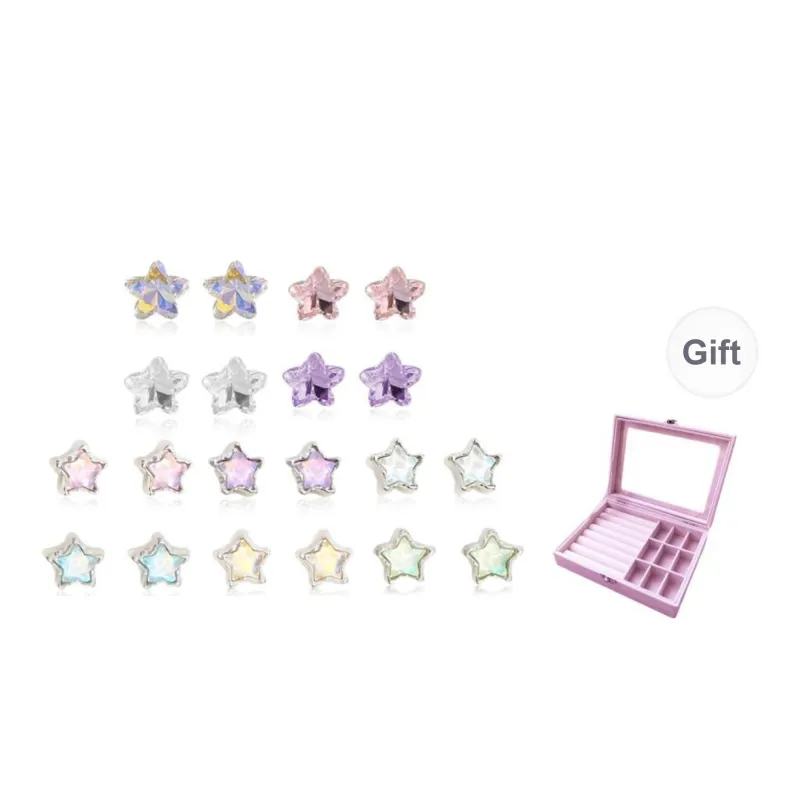 Shiban Alloy Stud Earrings Women's-16