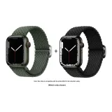 Apple Woven Strap-Olive Green * Midnight Black