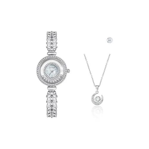 Katie Ermilio Наручные часы Кварцевый механизм Матиальная раковина Циферблат часов Цвет Женские часы Коробка признания в любви