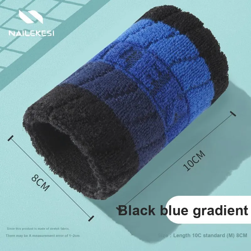 NAILEKESI Running Tennis Badminton Basketball Wristbands Protective 2 Pack Gradient Collection Unisex-5