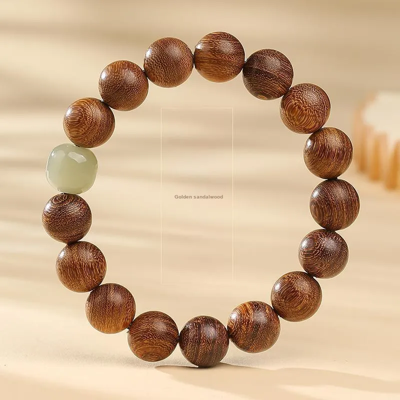 MUSHENGYUAN Golden Sandalwood Bracelets Unisex-1