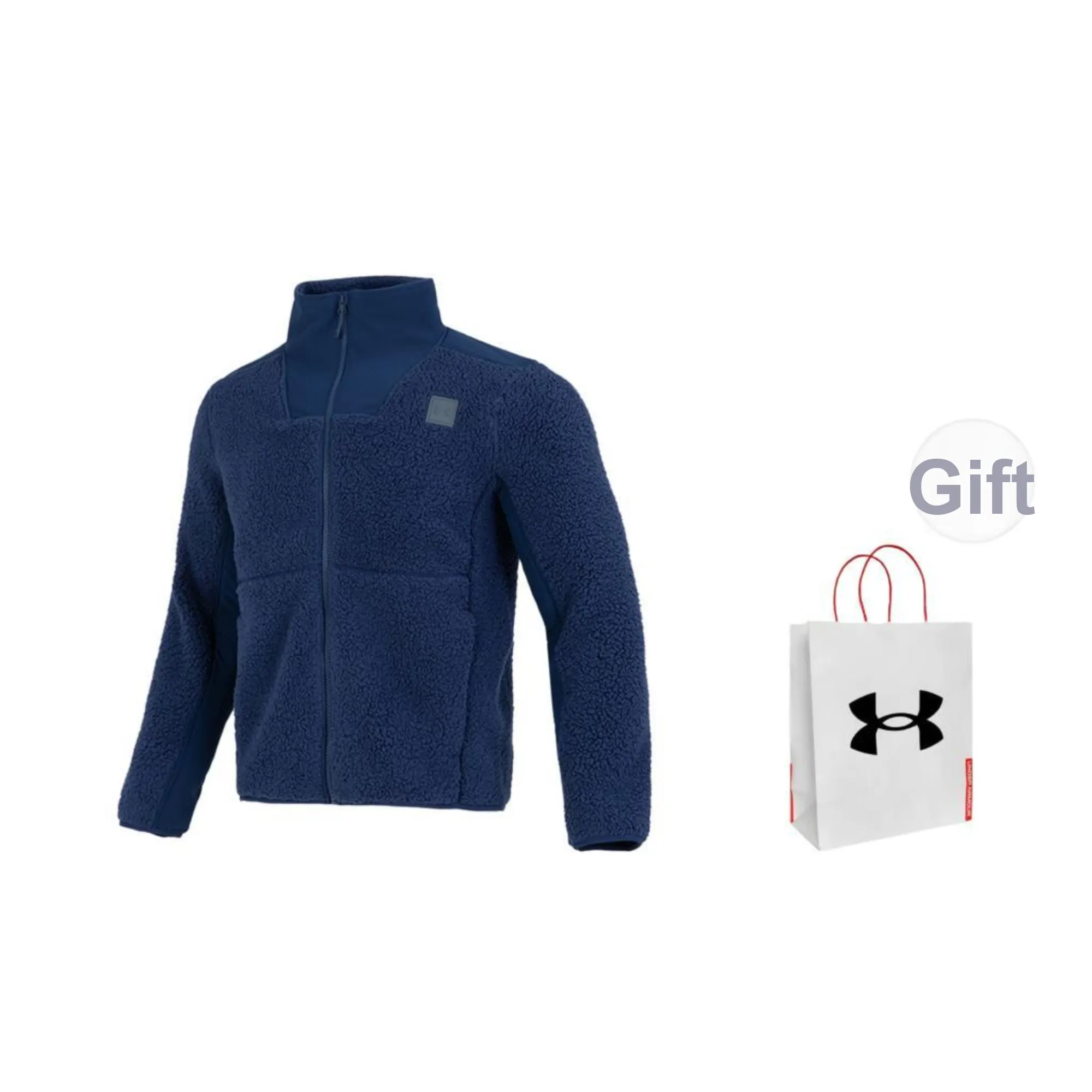 Under Armour Jackets Coats Men's Navy Shopping Bag Included