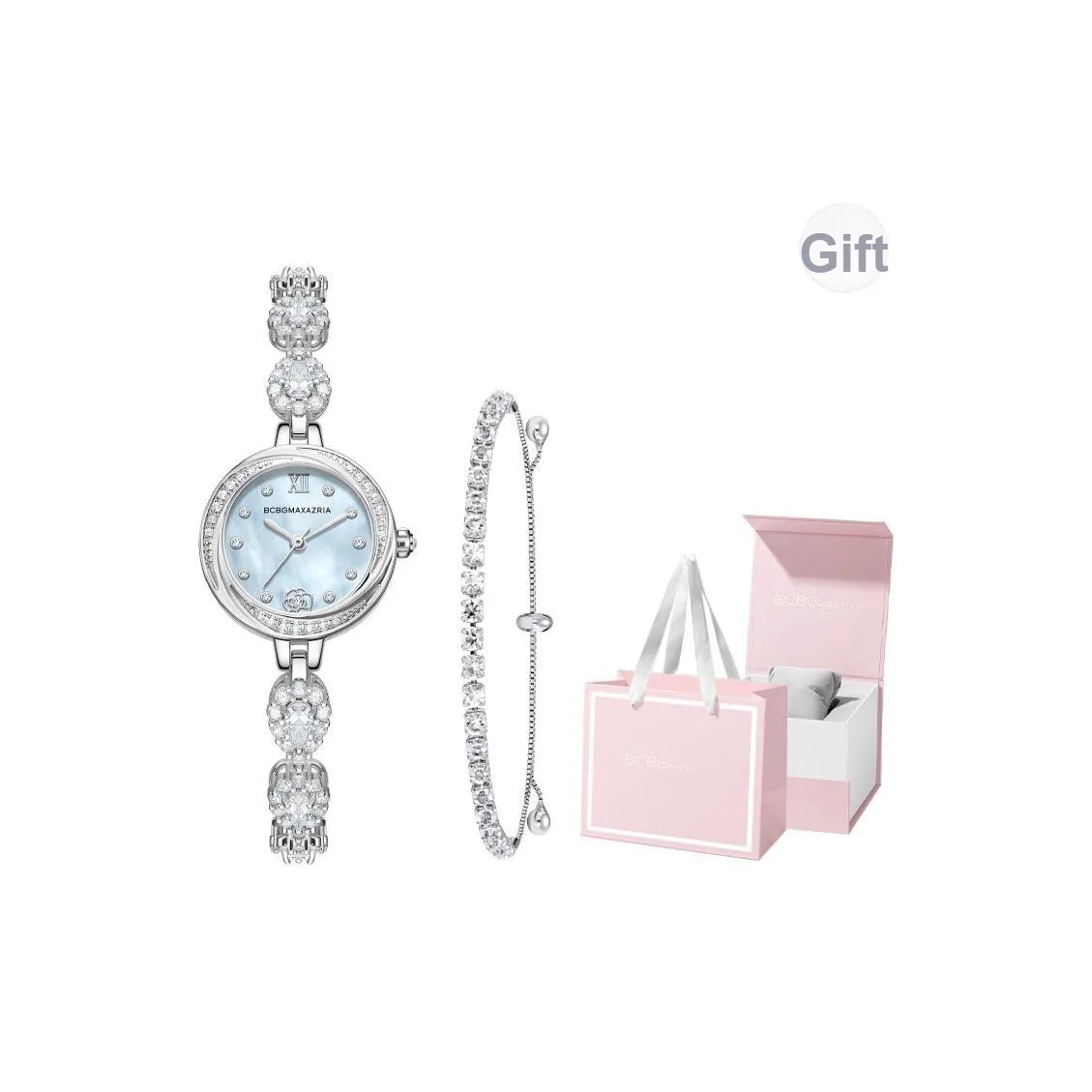 BCBGMAXAZRIA Endless Love Лента Мебиуса Наручные часы Кварцевый механизм Синий циферблат Женские часы