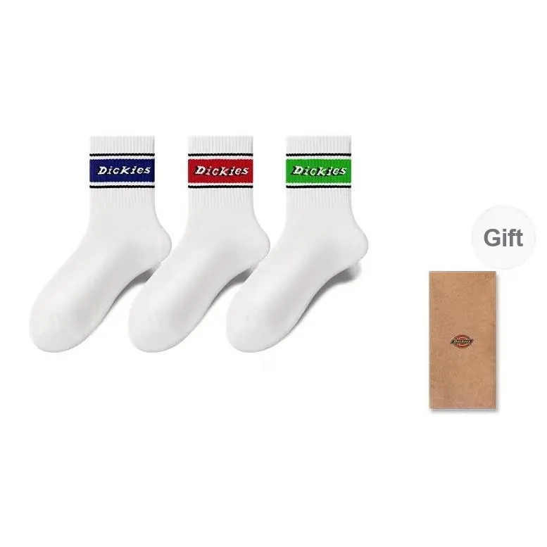 Dickies Fashionable Comfortable Moisture-Wicking Breathable Fall And Winter Crew Socks Unisex-24