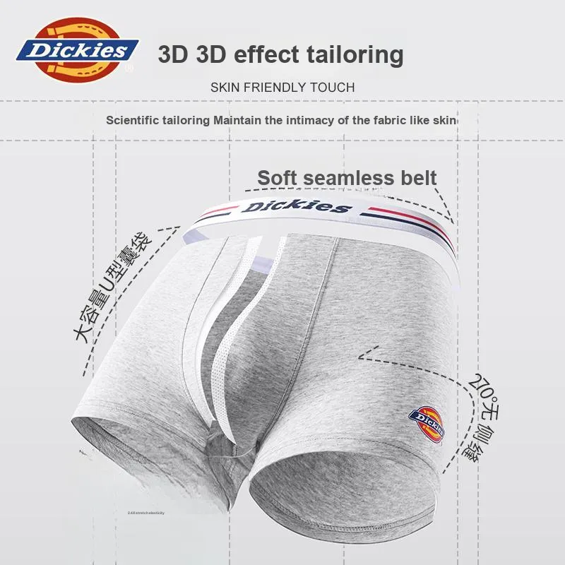 Dickies Cotton Like Gusset Underpants Men's Gift Box 3 Pieces+Handbag-10