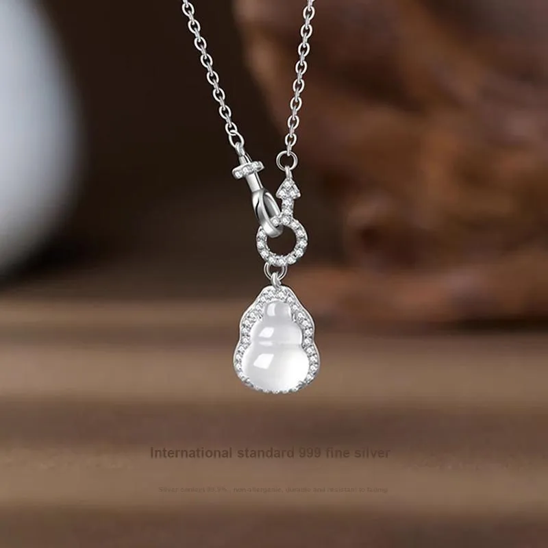 JUICY GRAPE Chalcedony Jade Necklaces Women's-1