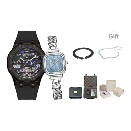 FEYERT Механические часы с силиконовым ремешком унисекс черный циферблат