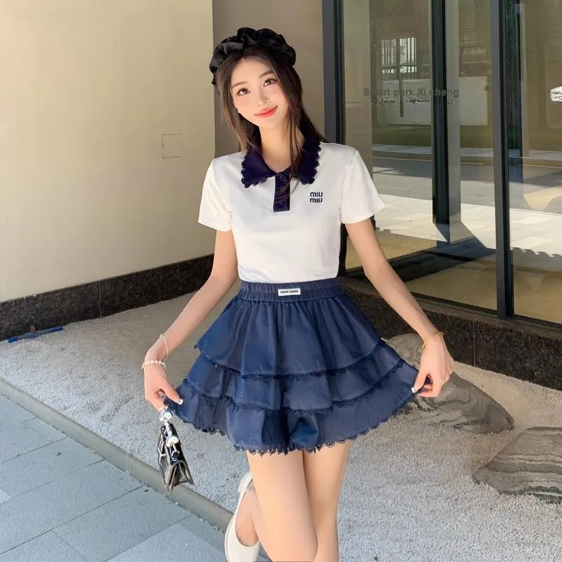 DOSOHEB Two Piece Skirt Sets Women's-2