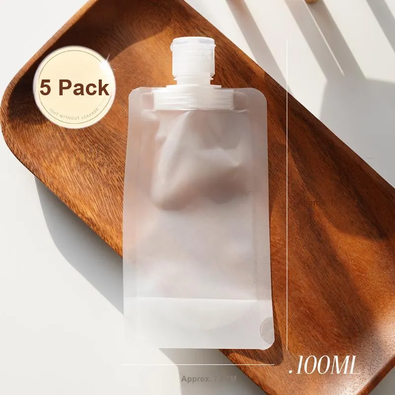 ZHENZI Disposable Minimalist Style Portable Travel Lotion Refillable Bag Skincare Product Cosmetics Refillable Bag-5
