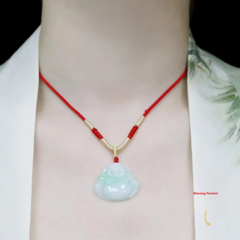Love Glutinous Jade Pendants Unisex-1
