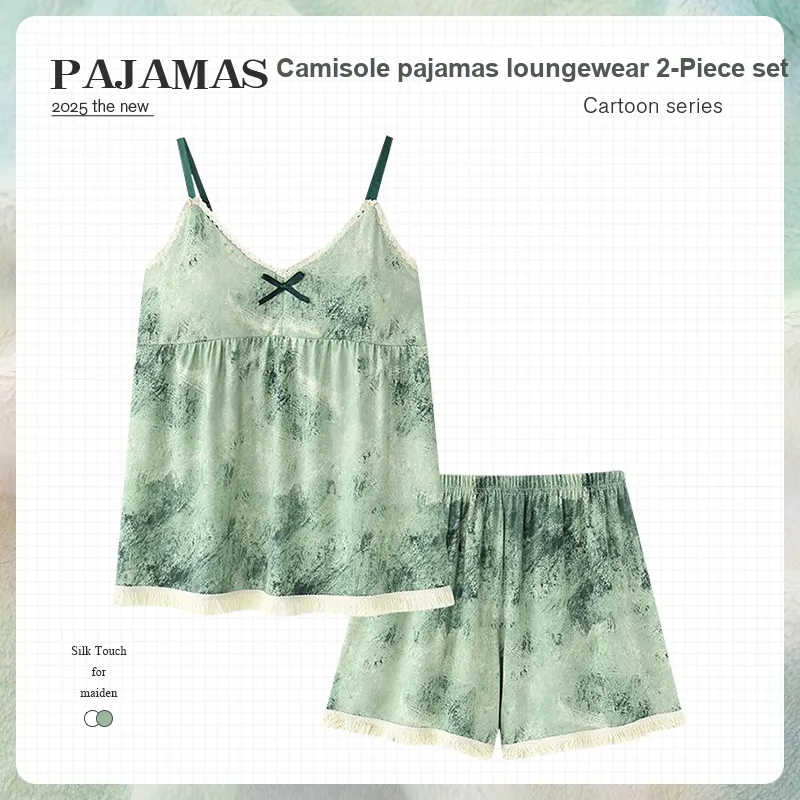 O'MESIK Pajama Set Women's Green-1