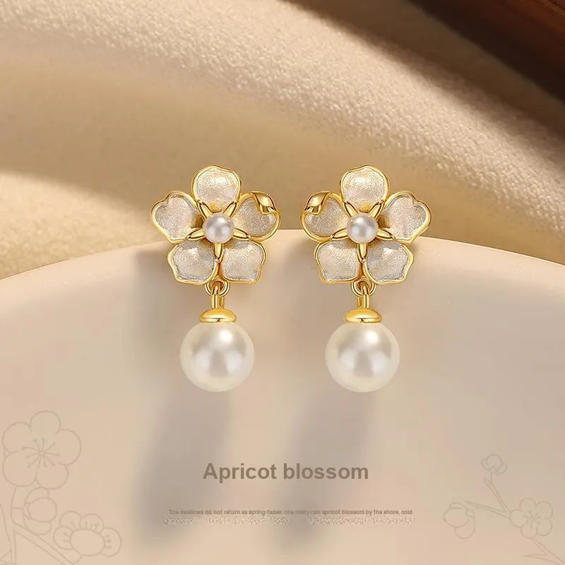 YINGNIXINDONG 925 Sterling Silver Stud Earrings Women's-7