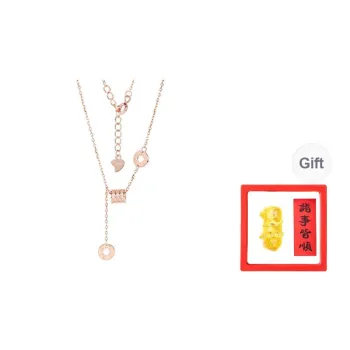 Chongqing Gold Store S925 Silver Necklaces Women's