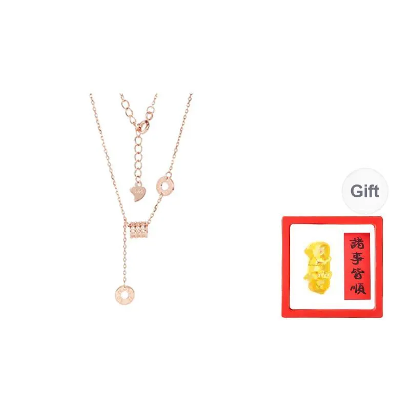 Chongqing Gold Store S925 Silver Necklaces Women's-0