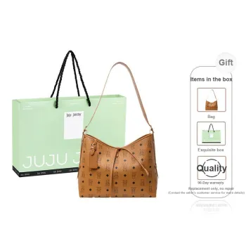 Juju Jimmy PU Shoulder Bag Large Size Women's _Nsec Black/White/Cherry Blossom Pink/Maple Leaf Brown