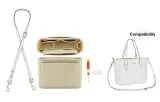 [Clothing Sets]Glacier White Crossbody Shoulder Strap+Free Modified Buckle+Felt Liner