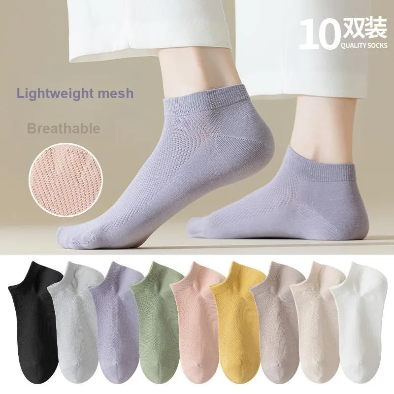 Lan Miao Ankle Socks Women's 10 Pack-4