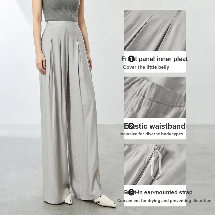 SENTUBILA Casual Pants Women's Frost Gray-6