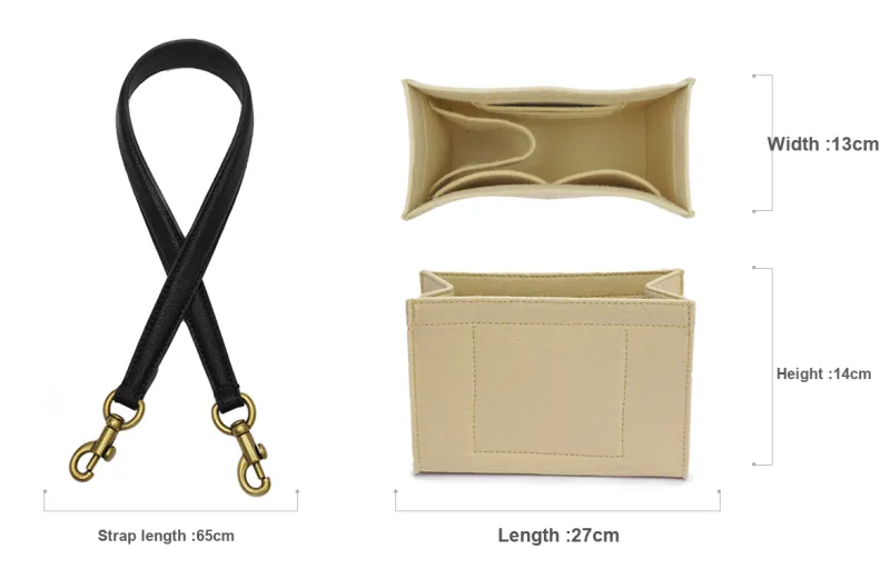 GUYI Felt Bag Accessory Women's Beige/Black-4