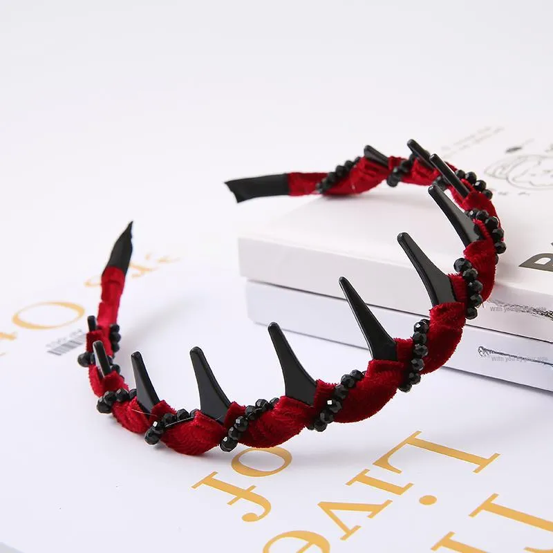 WIR ORNAMENTS Acrylic Imitation Velvet Headbands Women's-5