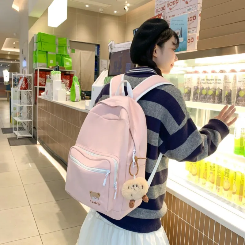 URBAN FOREST Nylon Backpack Regular Unisex Blue/Green/Yellow/Pink/Black/White-15