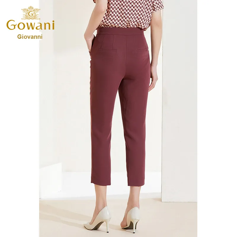 QIAOWANNI 2021 Summer Suit Trouser Women's-5