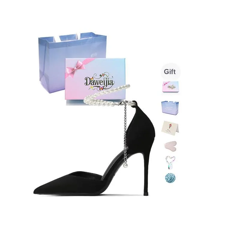 Dawei's House Slim Heel High Heels Women's Box-12